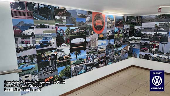 Exposição de Carros Antigos no Ilha Plaza - Painel de Fotos